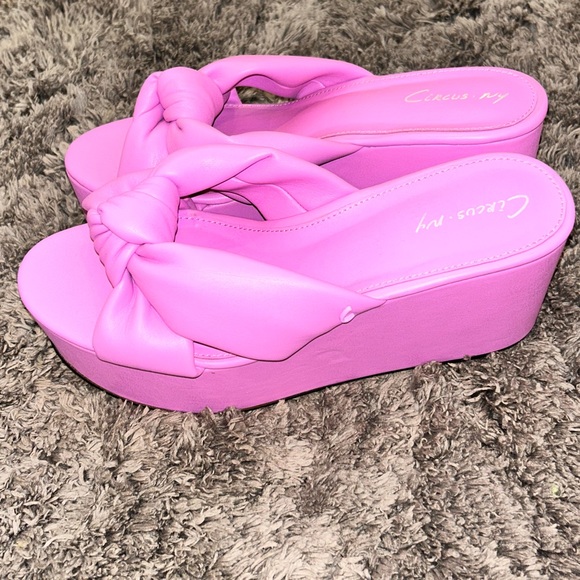 Circus NY - Sam Edelman Pink Platform Sandals size 11 - Picture 3 of 6